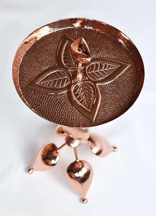 Sahil Sarthak Copper tulsi table in Copper